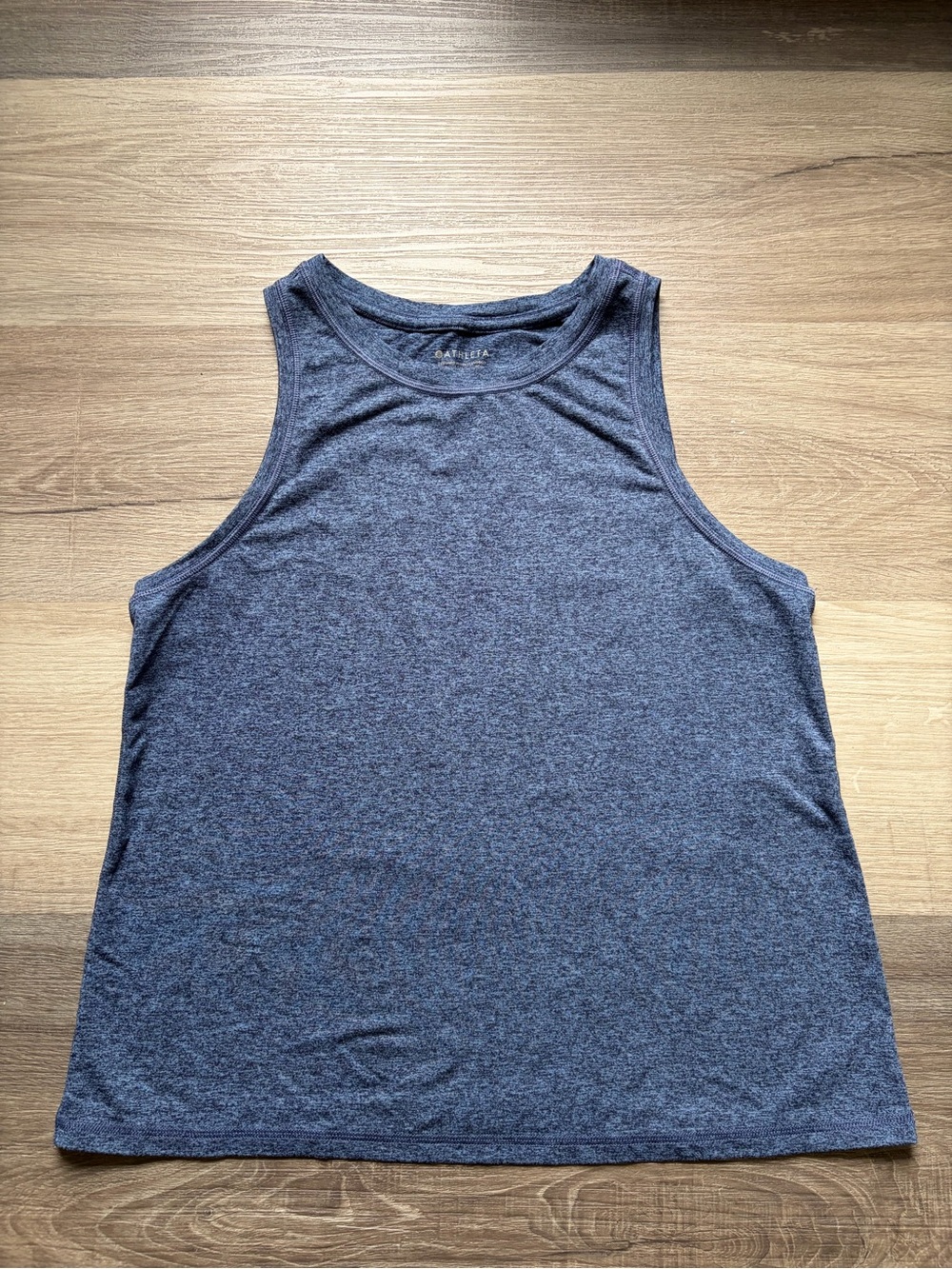 Athleta Heather Navy Sleeveless Tank Top